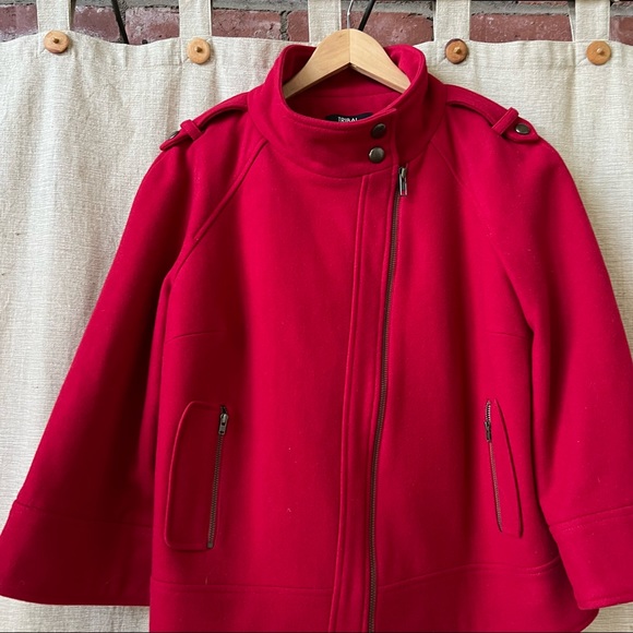 Tribal stunning! Front zip 3/4 sleeve wool jacket 10 - Picture 2 of 11